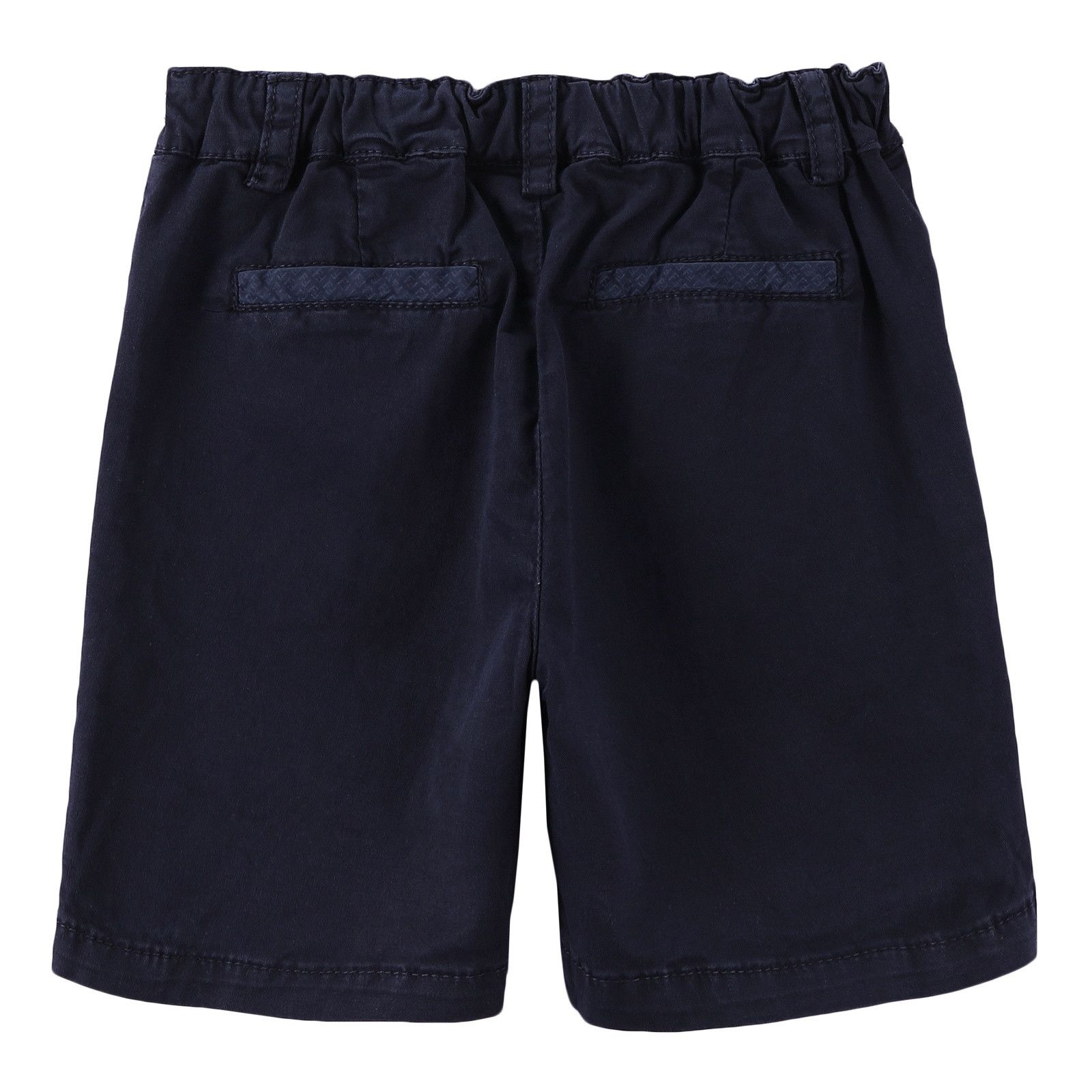 Baby Boys Blue Cotton Bermuda Short - CÉMAROSE | Children's Fashion Store - 2