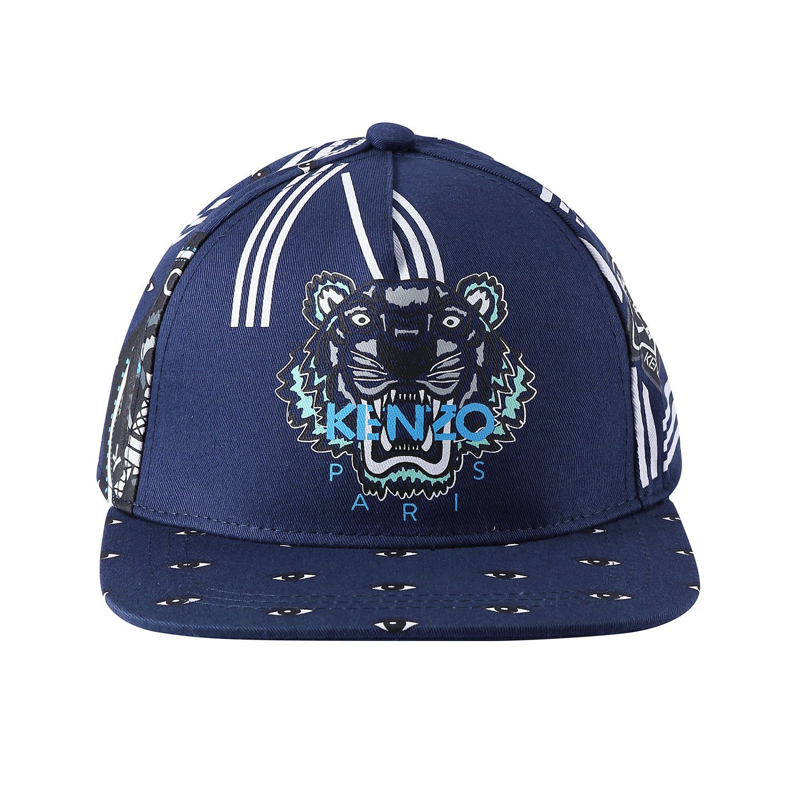 Boys Navy Blue Tiger Head Printed Cap - CÉMAROSE | Children's Fashion Store - 2