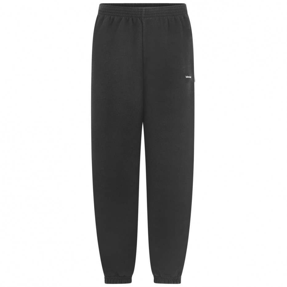 Boys Black Logo Cotton Trousers