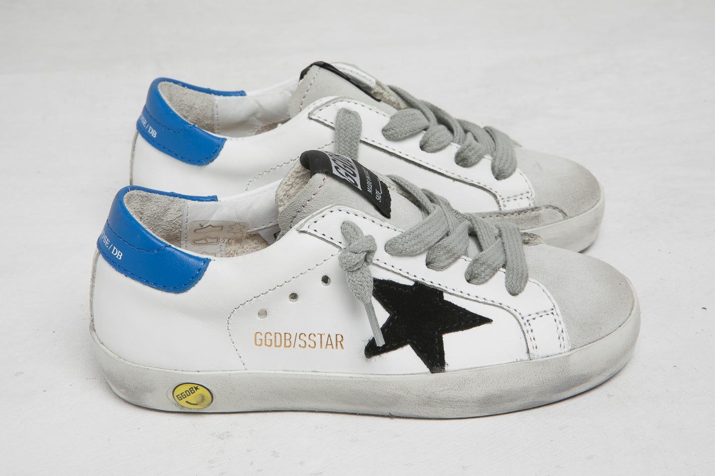 Boys & Girls White Leather Superstar Shoes