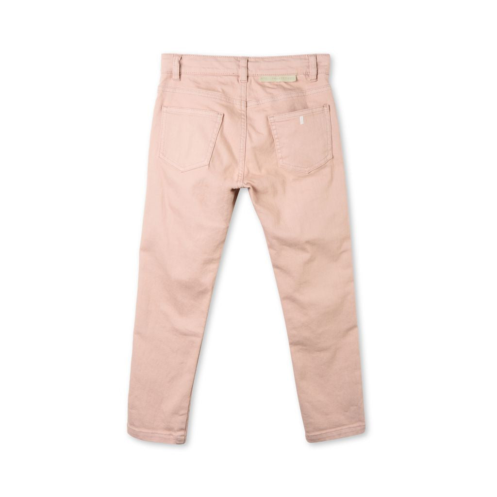 Girls Pink Cotton 'Lohan' Trouser With  Star Print Trims - CÉMAROSE | Children's Fashion Store - 2