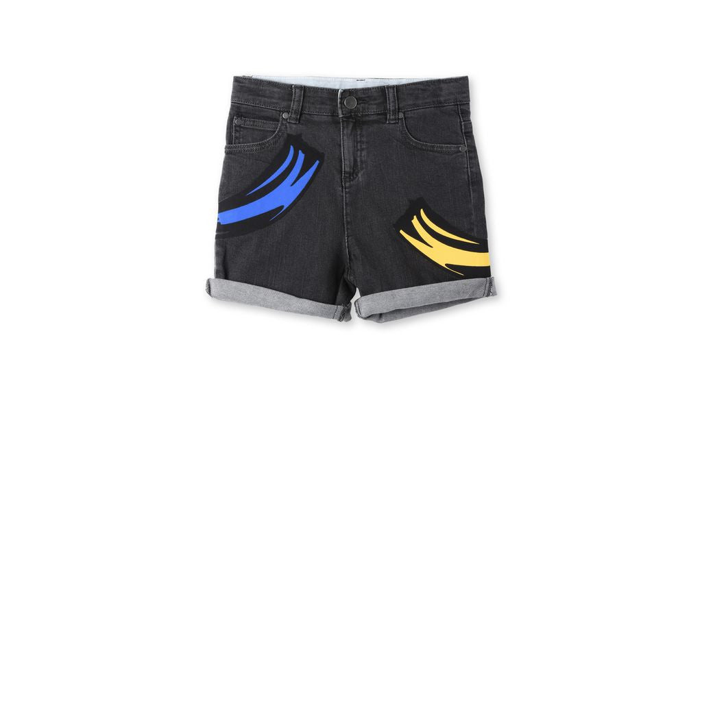 Boys & Girls Blake Paint Strokes Shorts