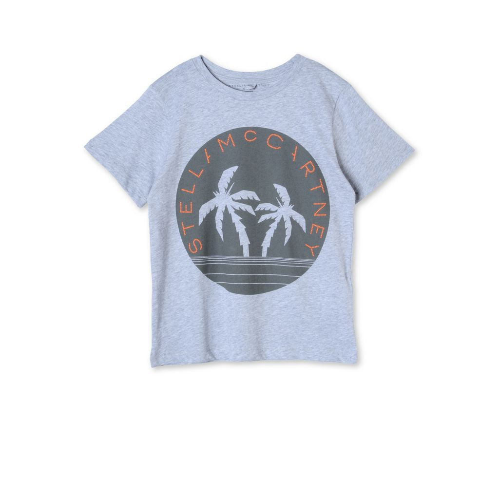 Boys Grey Arrow Logo T-Shirt - CÉMAROSE | Children's Fashion Store - 1