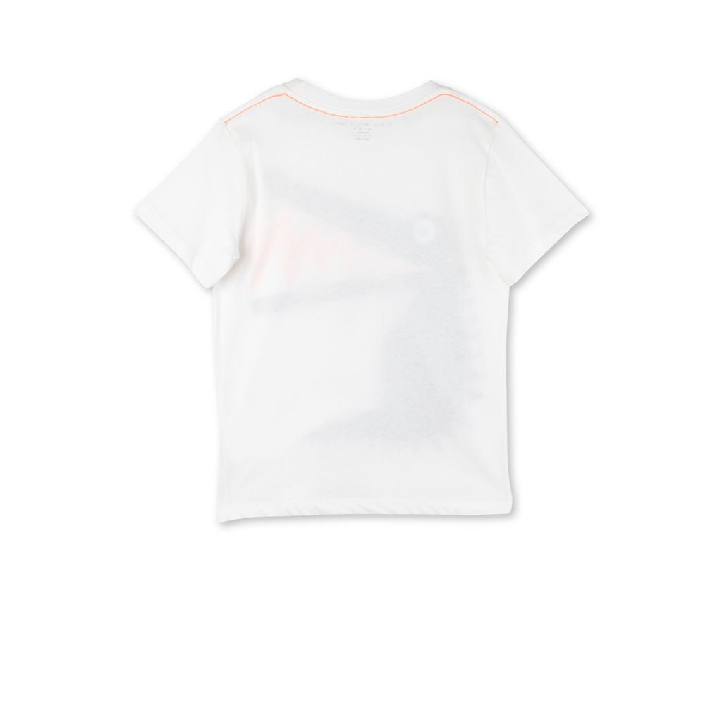 Boys White Arlo Crocodile Print T-shirt - CÉMAROSE | Children's Fashion Store - 2