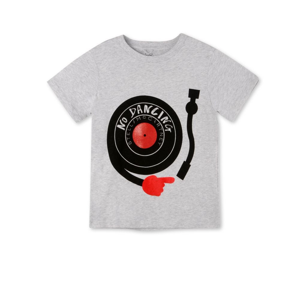 Boys Grey Arlo No Dancing Print T-shirt