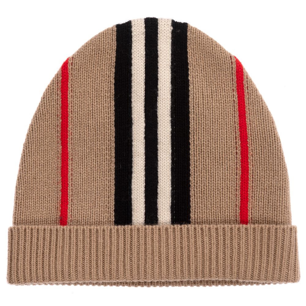 Boys & Girls Beige Wool Hat