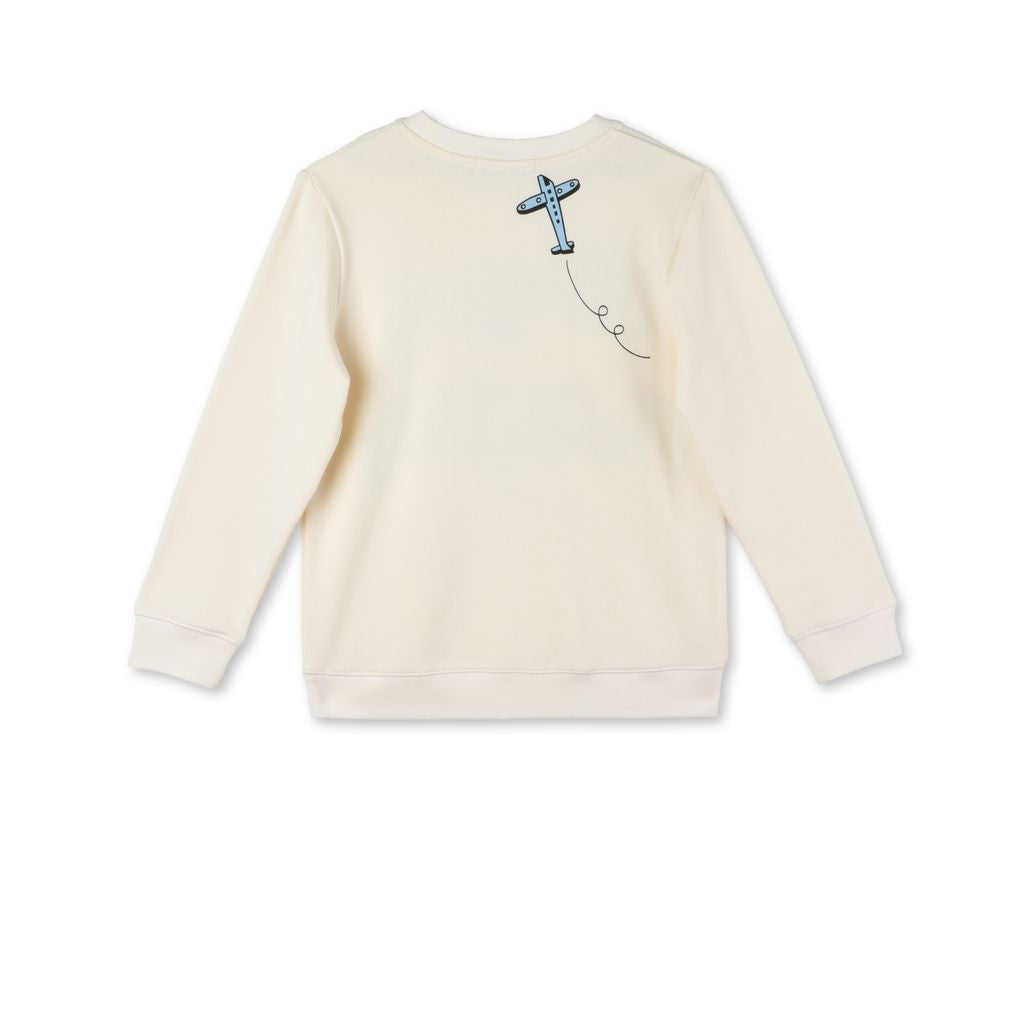 Boys Ivory Stella Print Biz Sweatshirt - CÉMAROSE | Children's Fashion Store - 2