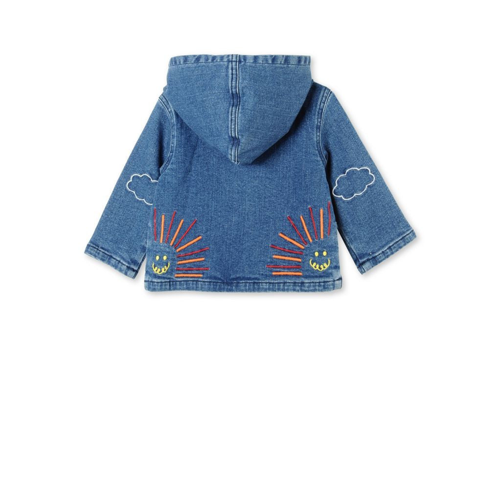 Baby Boys Rainbow Embroidered Bubba Denim Jacket - CÉMAROSE | Children's Fashion Store - 2