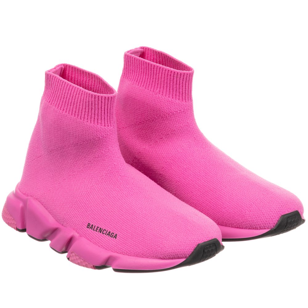 Boys & Girls Pink Speed Logo Shoes