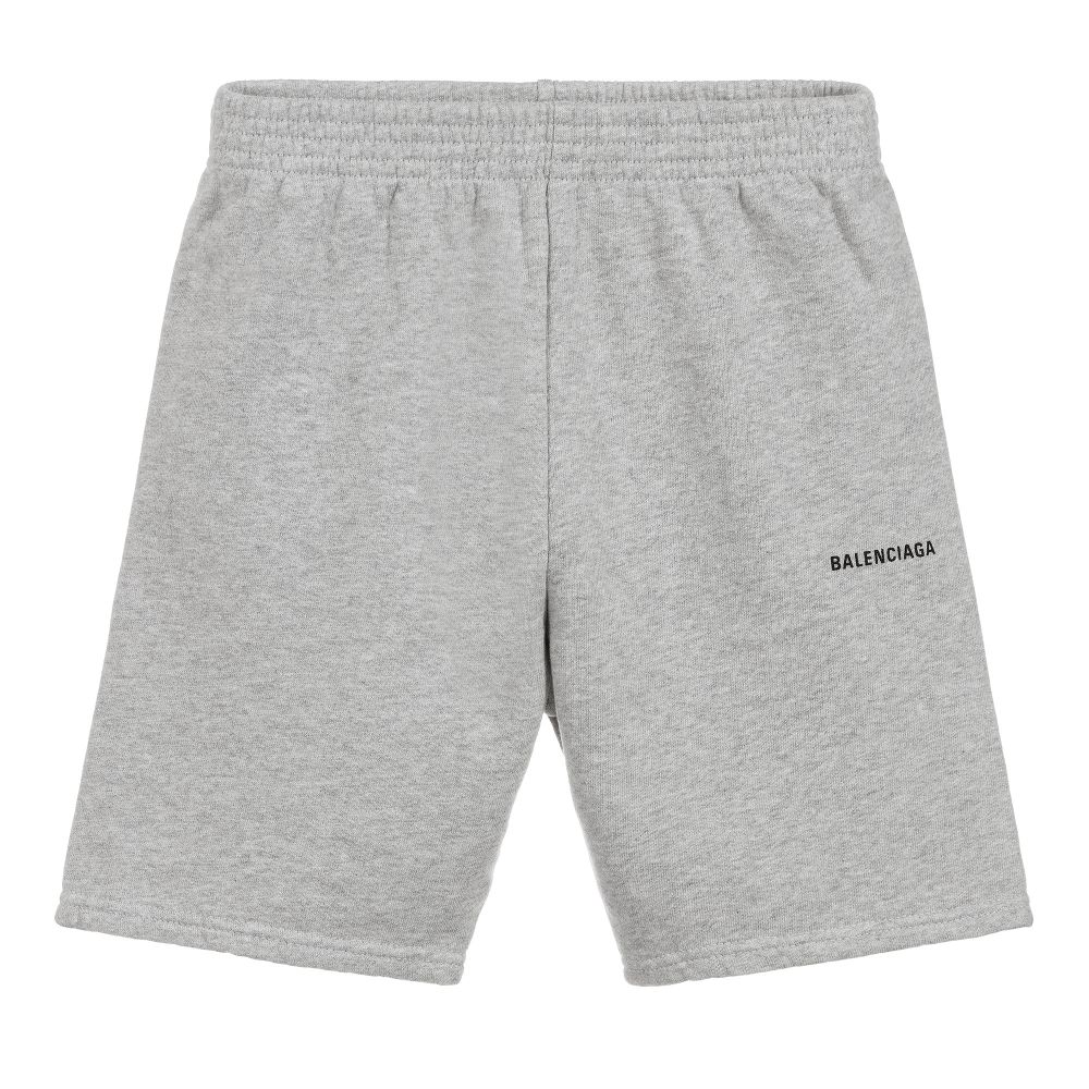 Boys Grey Cotton Jersey Shorts