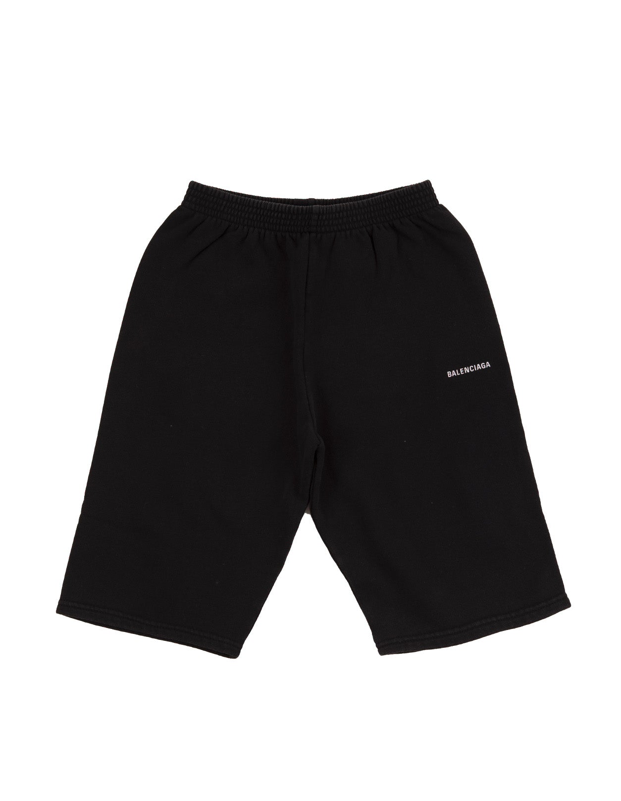 Boys Black Logo Cotton Shorts