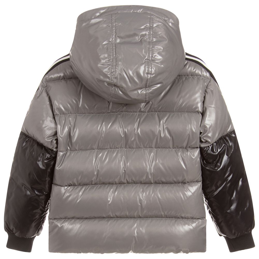 Boys Grey "FEBREGE" Padded Down Puffer Jacket