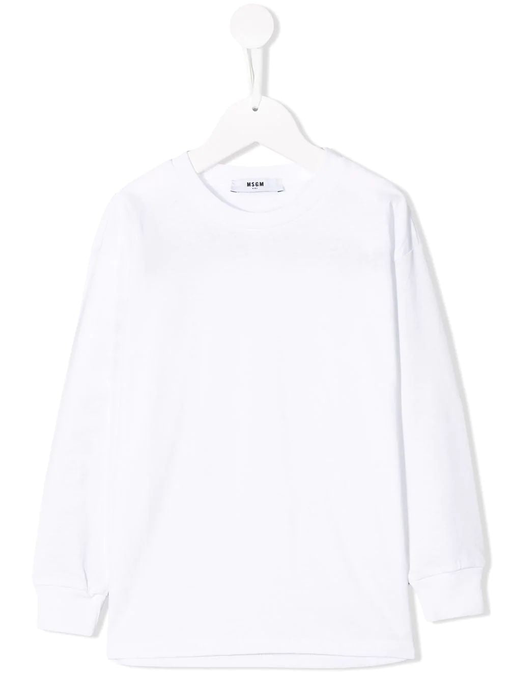 Boys & Girls White Logo Cotton Top