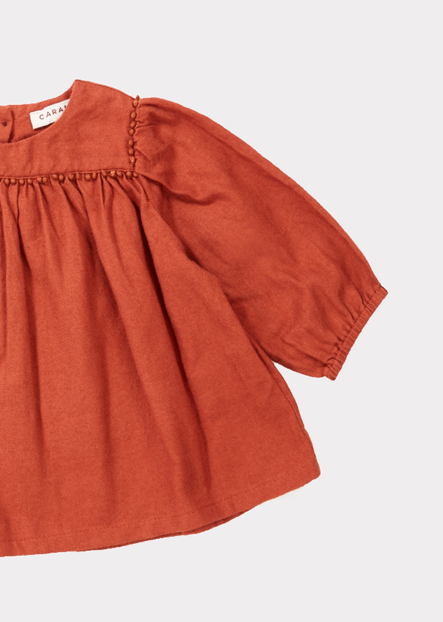 Baby Girls Paprika Cotton Blouse