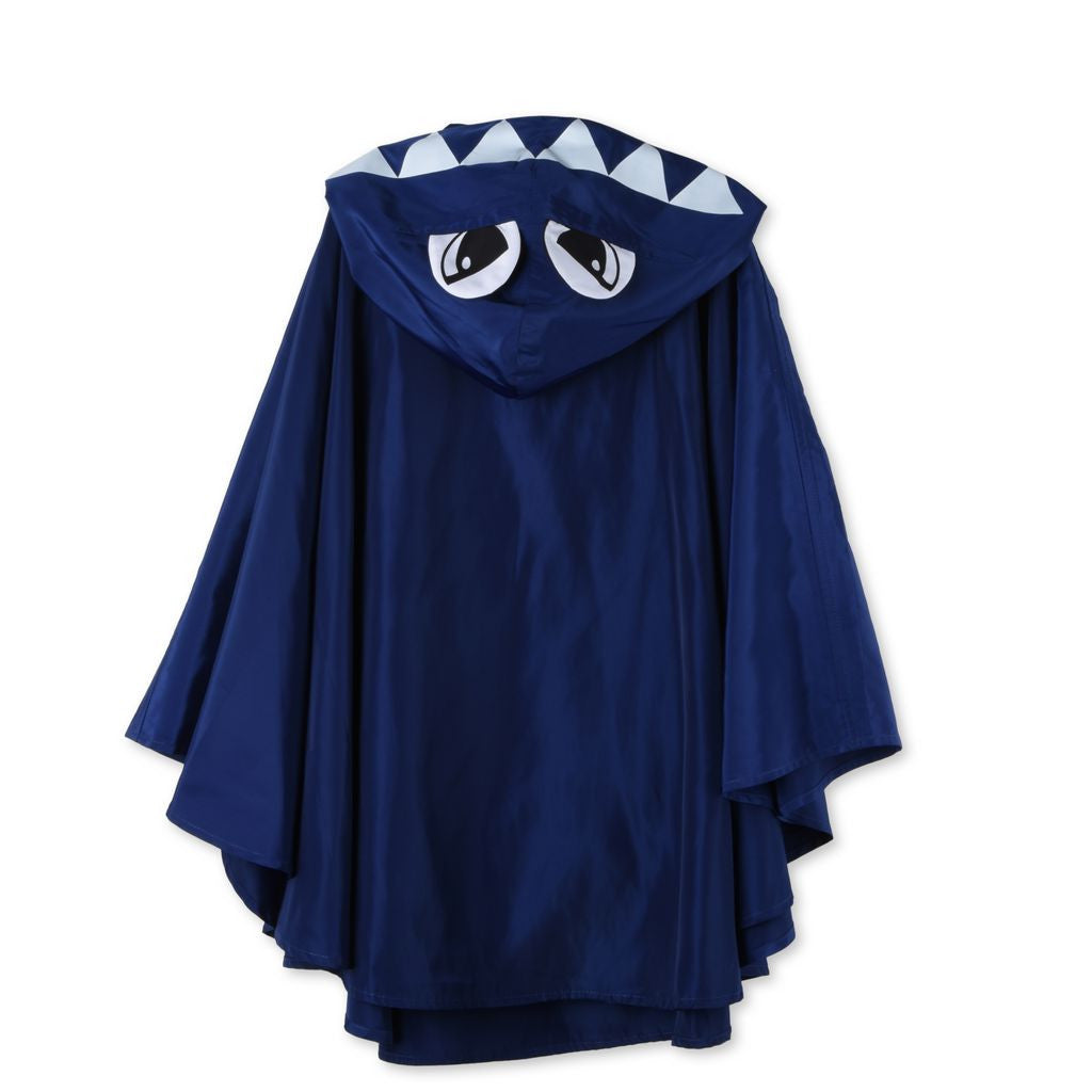 Boys & Girls Blue Froggie Raincoat Cape