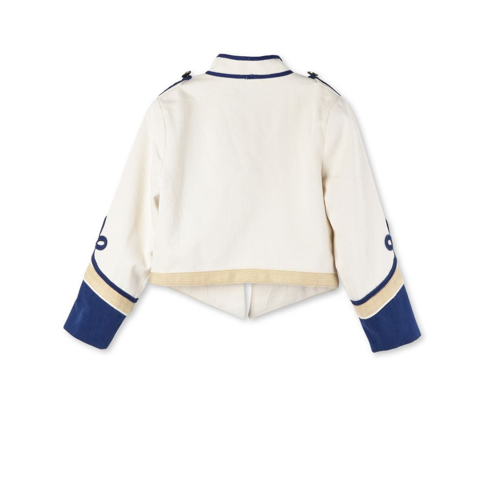 Boys White Knot Trims Tops - CÉMAROSE | Children's Fashion Store - 2