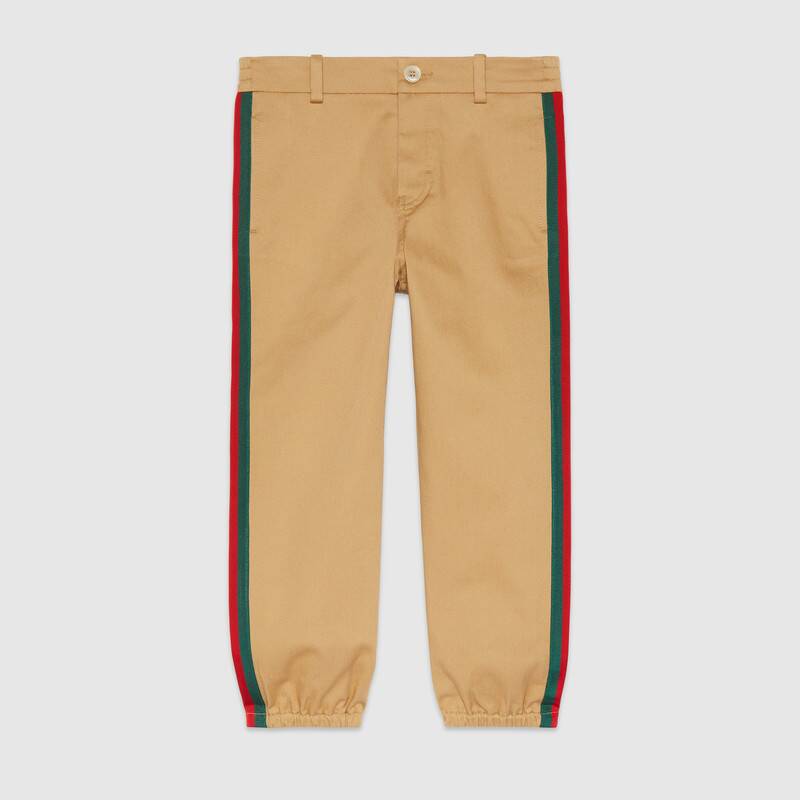 Boys Beige Cotton Trousers