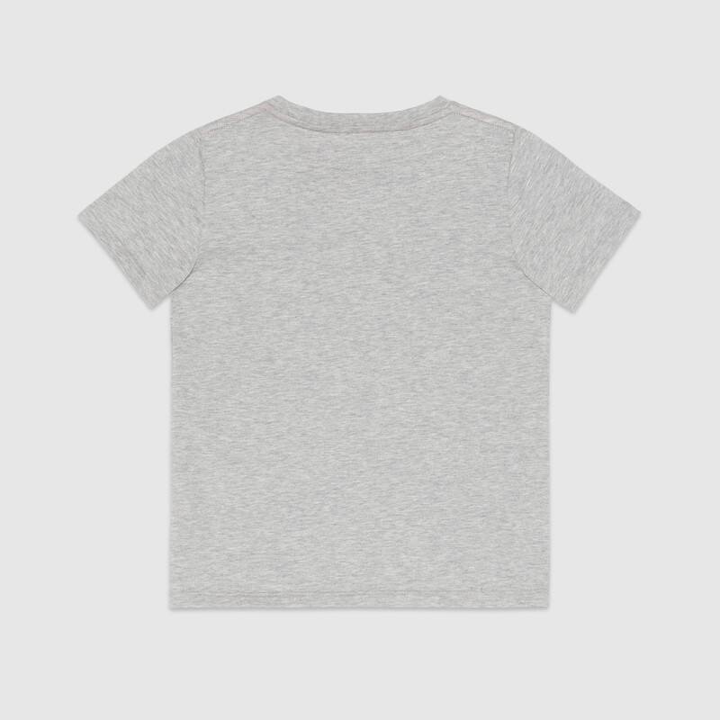 Boys Grey Logo Cotton T-Shirt