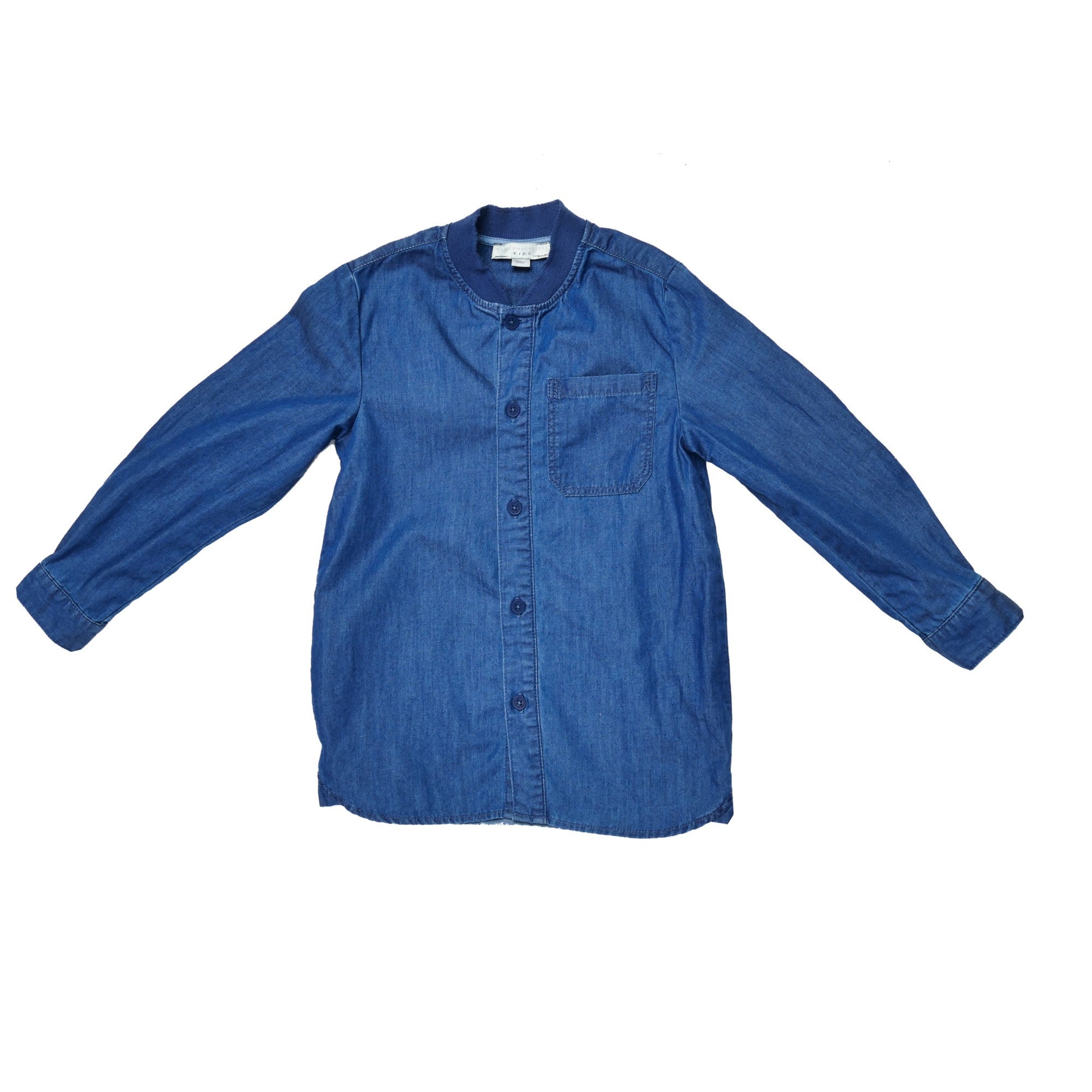 Boys & Girls Blue Denim 'Anthony' Shirt - CÉMAROSE | Children's Fashion Store