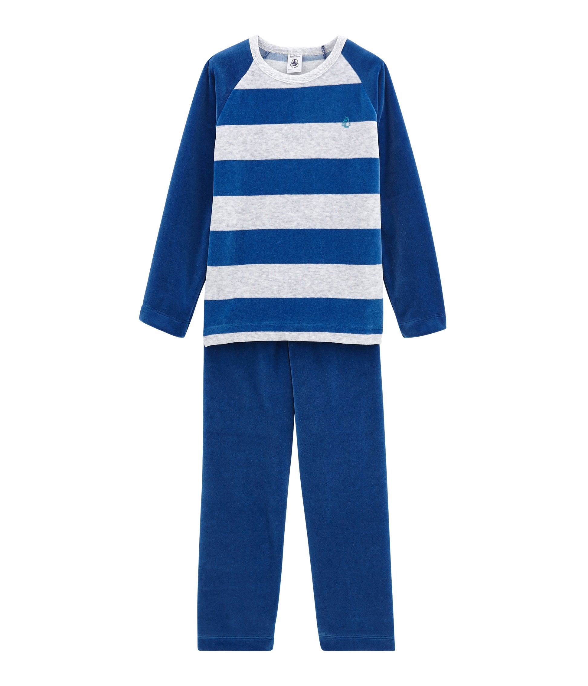 Boys Blue Stripes Cotton Sets