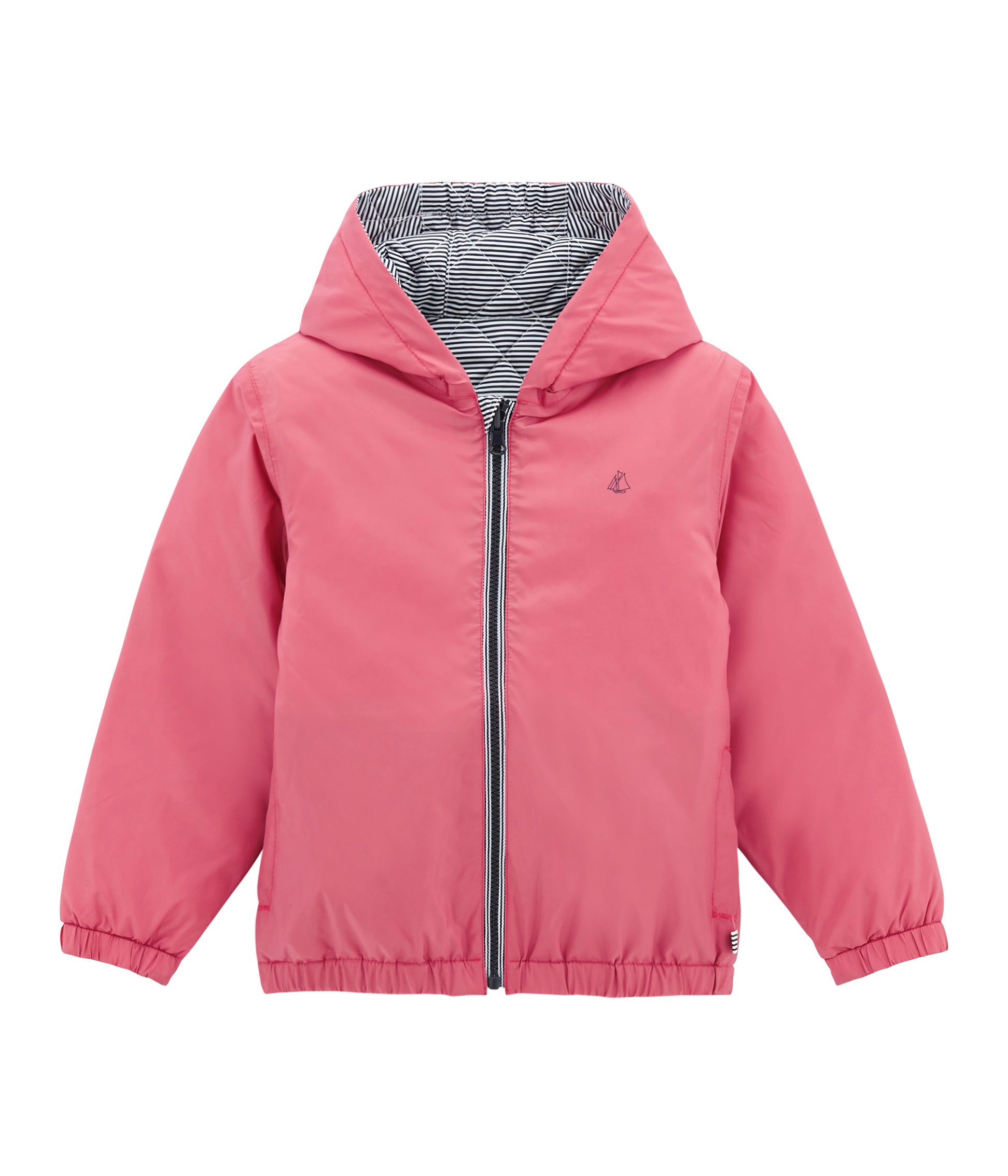 Boys Pink & Grey Reversibie Coat