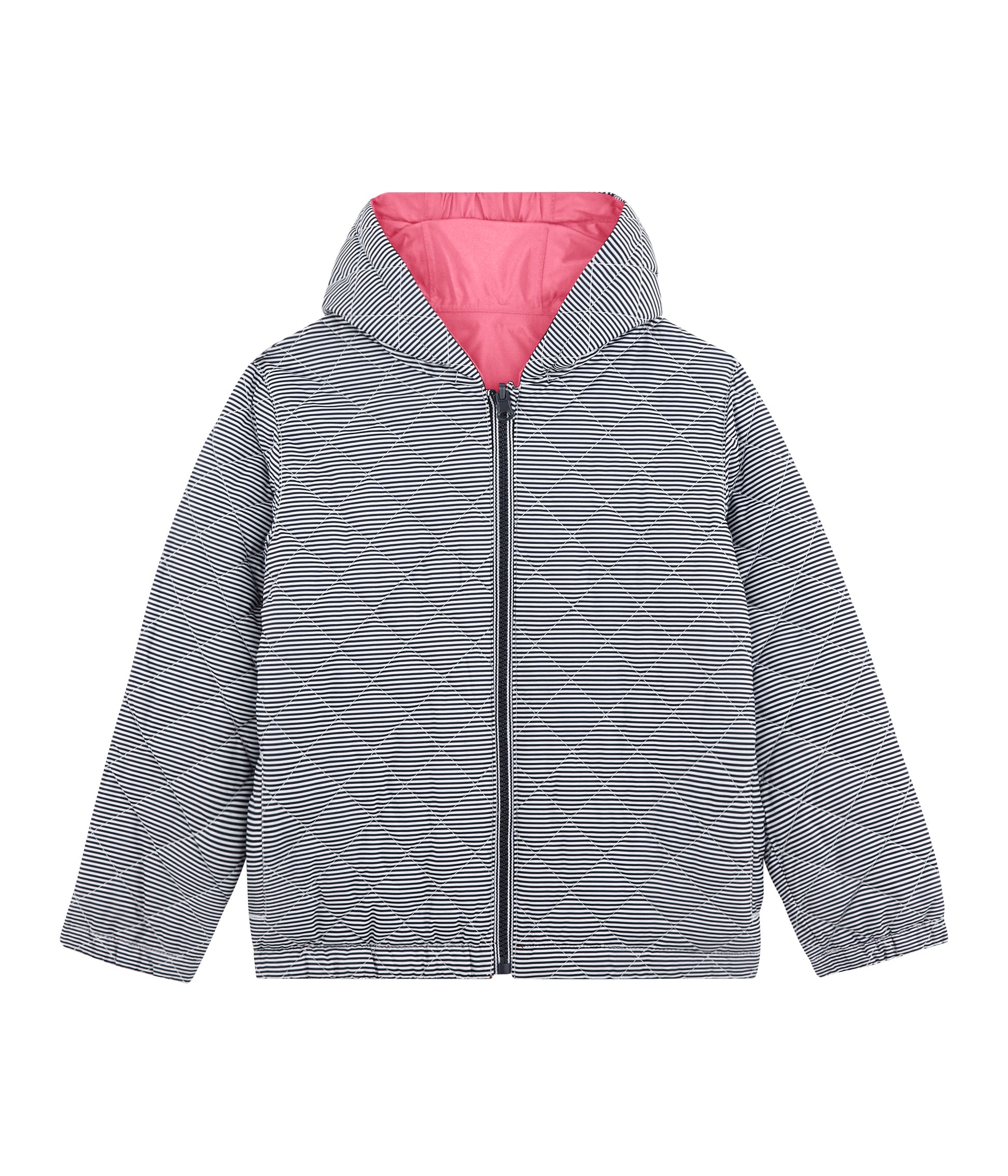 Boys Pink & Grey Reversibie Coat