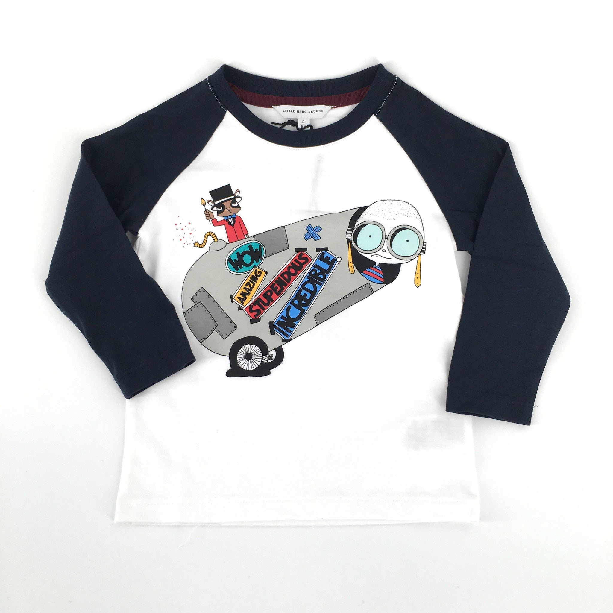 Boys White 'Mr Marc'  Printed T-Shirt - CÉMAROSE | Children's Fashion Store