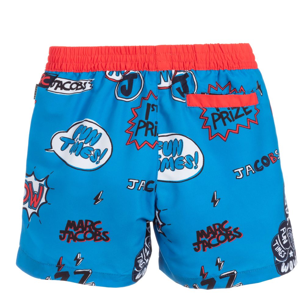 Boys Blue & Red Swim Shorts