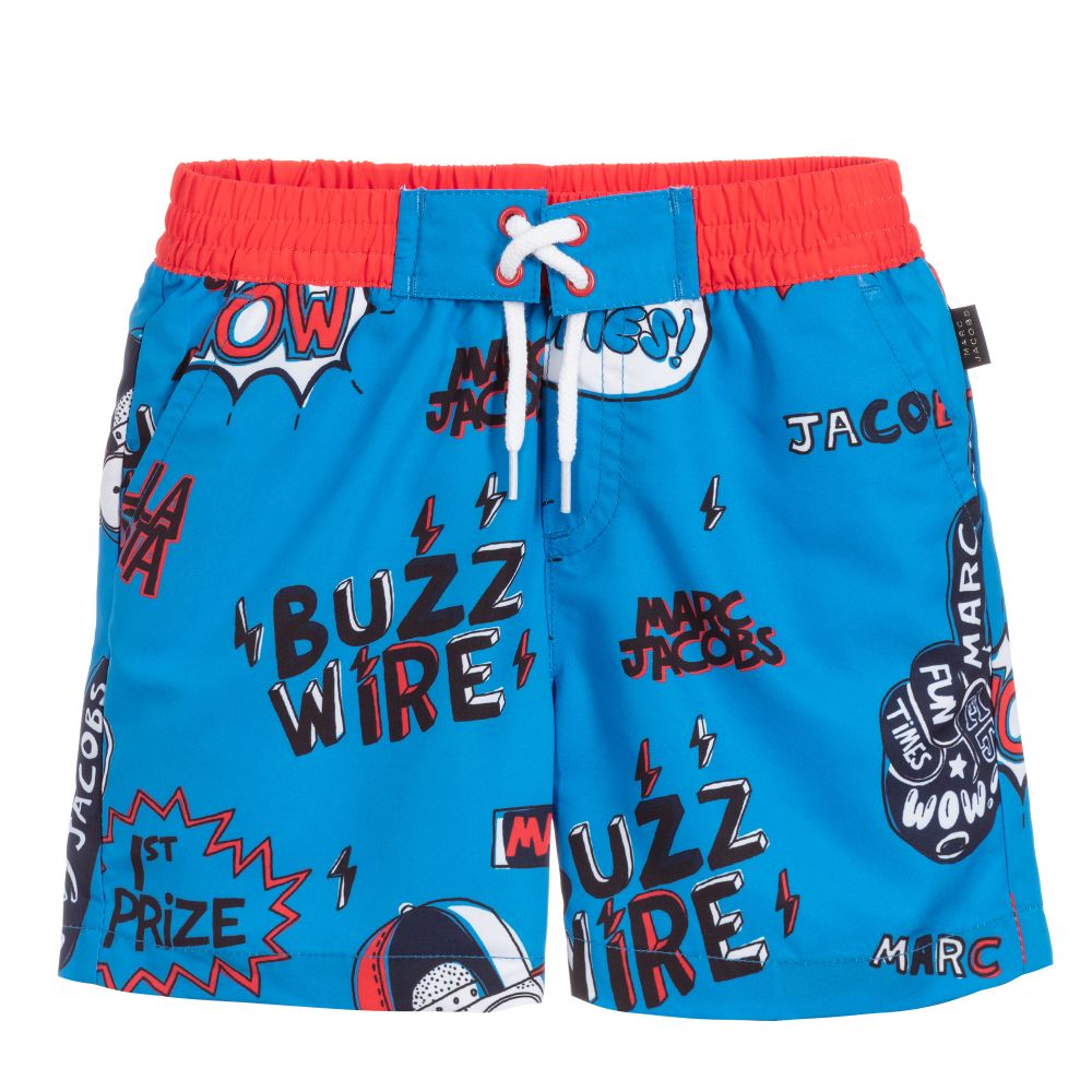 Boys Blue & Red Swim Shorts