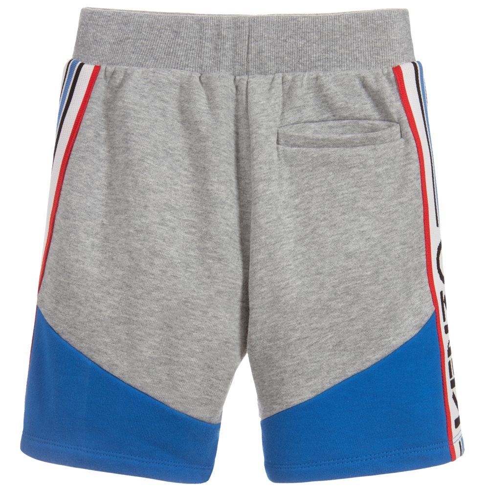 Boys Grey Cotton Shorts