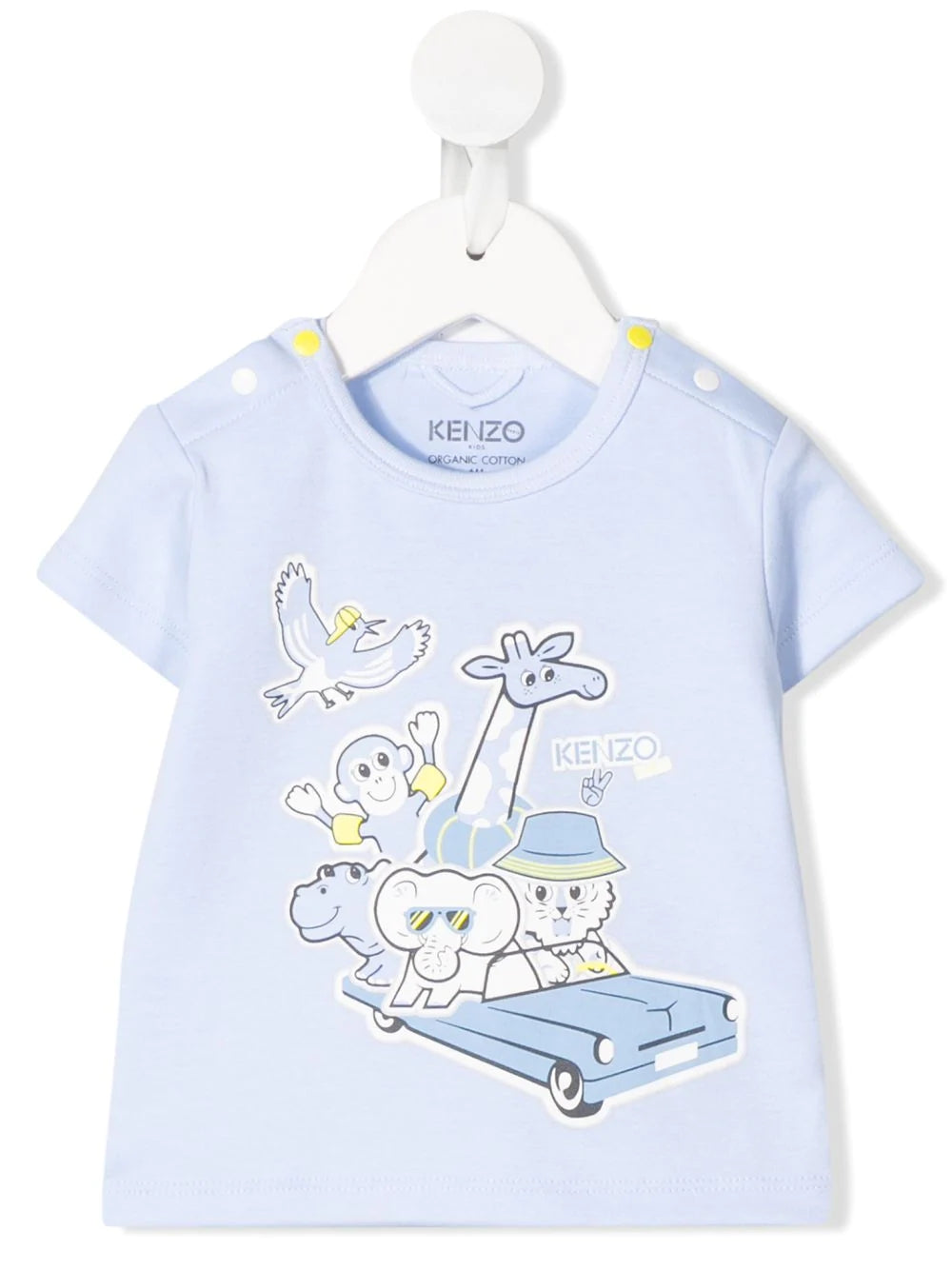 Baby Boys Light Blue Printing Cotton T-Shirt