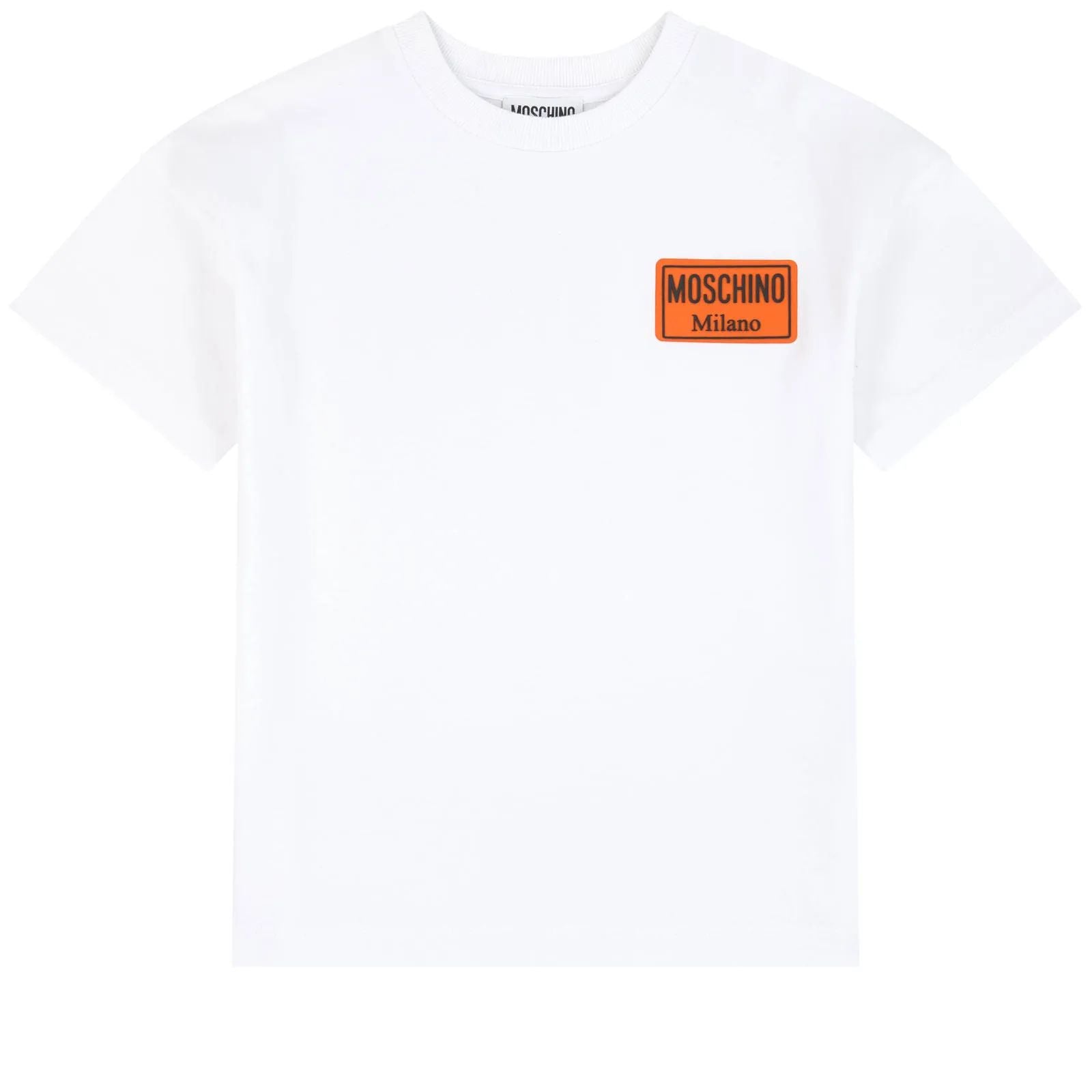 Boys White Cotton T-shirt