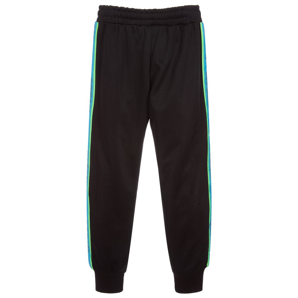 Boys Black Logo Trousers