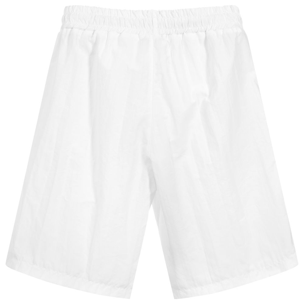 Boys White Bermuda Shorts