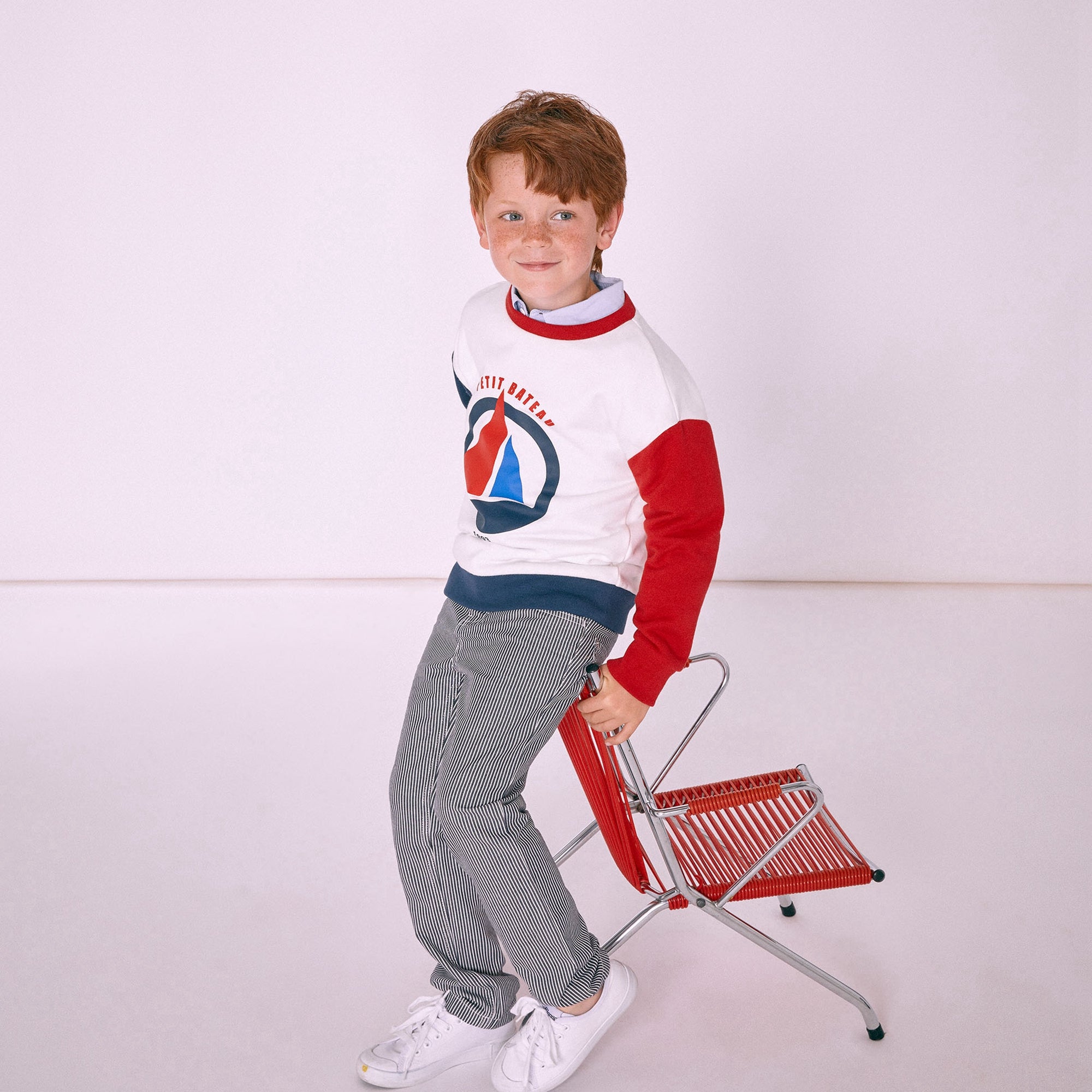 Boys White Sweatshirt