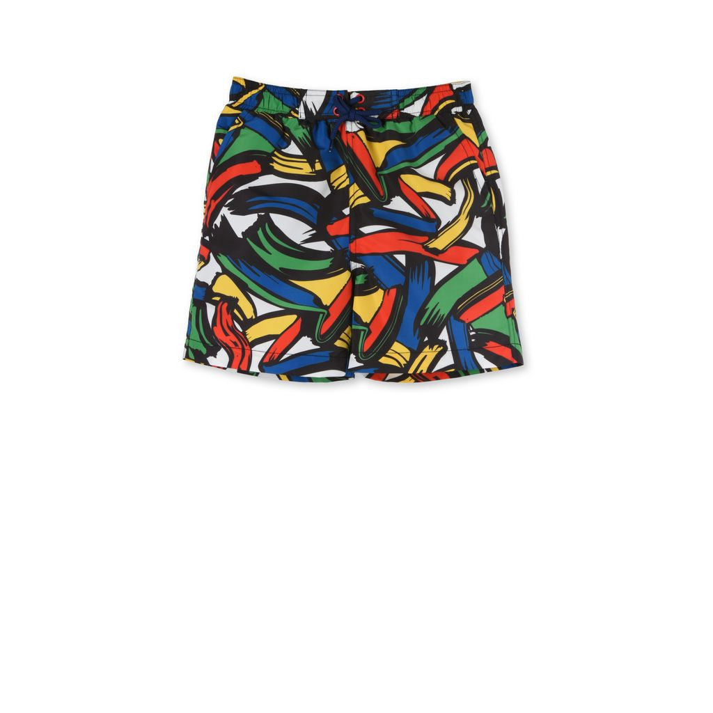 Boys Paint Strokes Taylor Swim Shorts - CÉMAROSE | Children's Fashion Store - 2