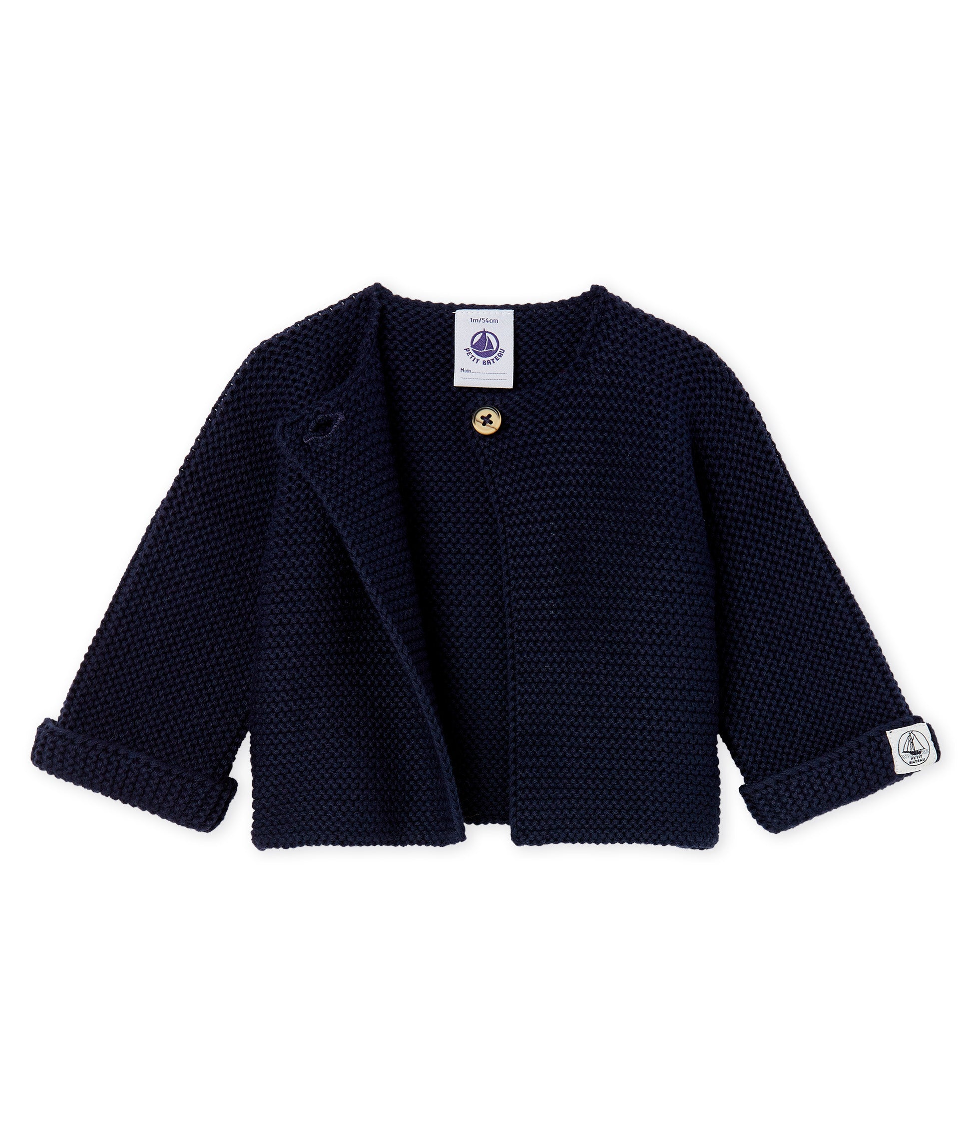 Baby Boys Navy Cotton Cardigan