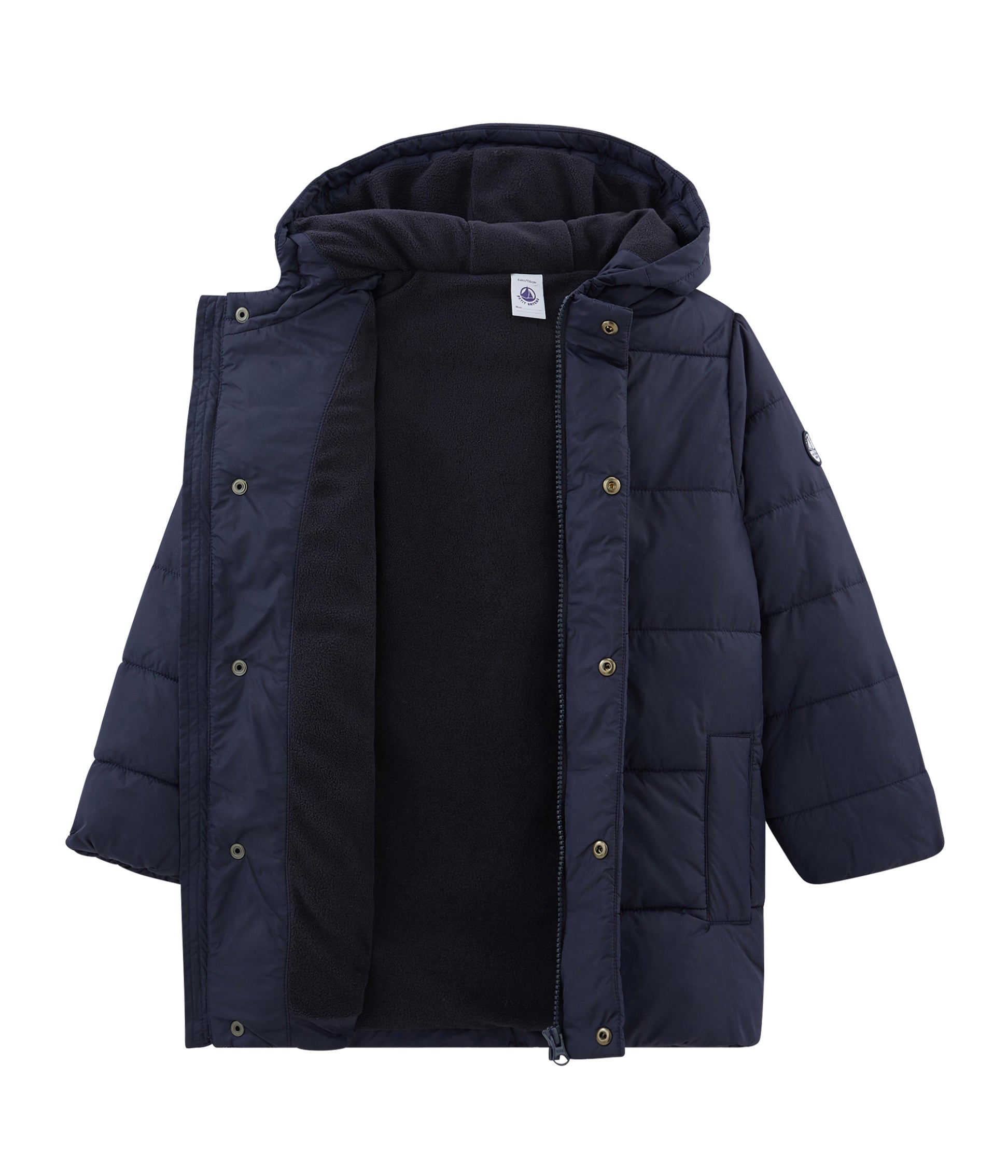 Boys Blue Hooded Coat