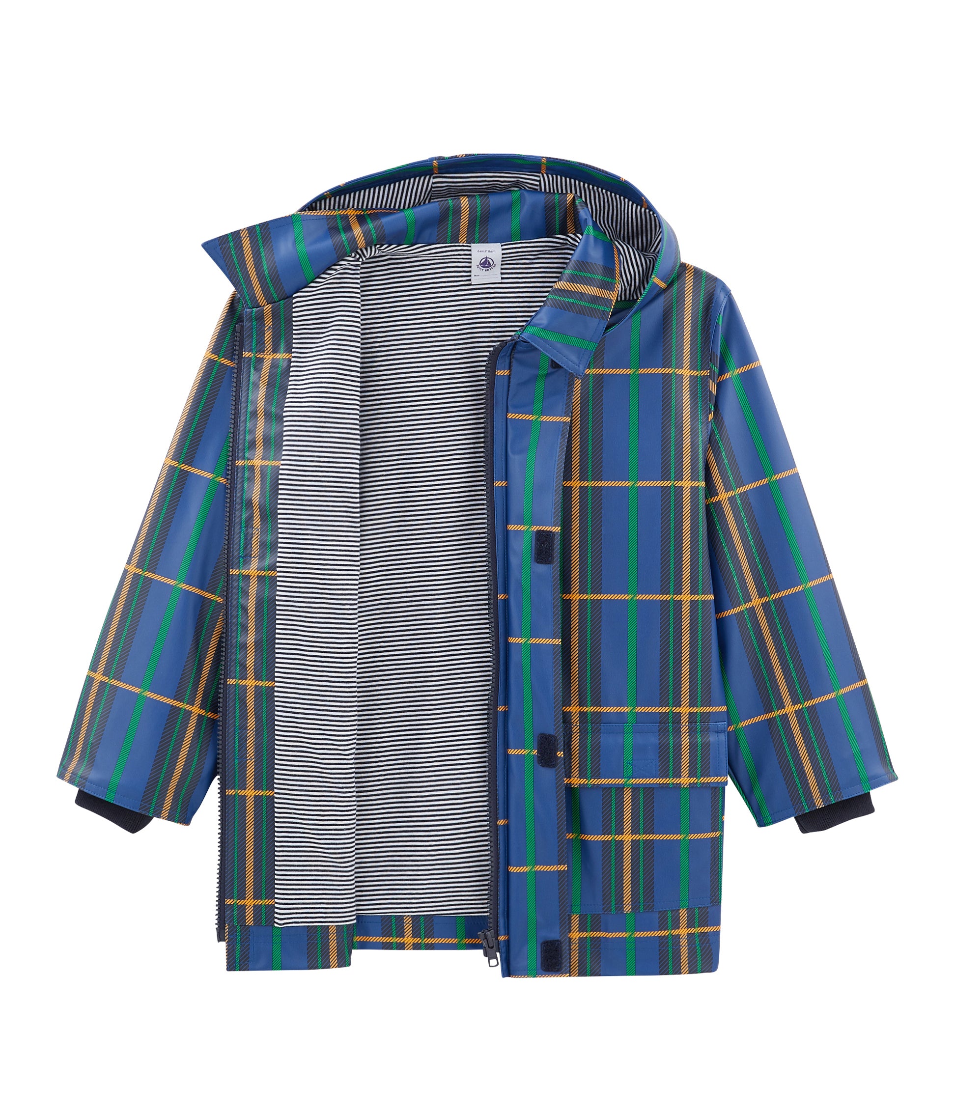 Boys Blue Hooded Coat