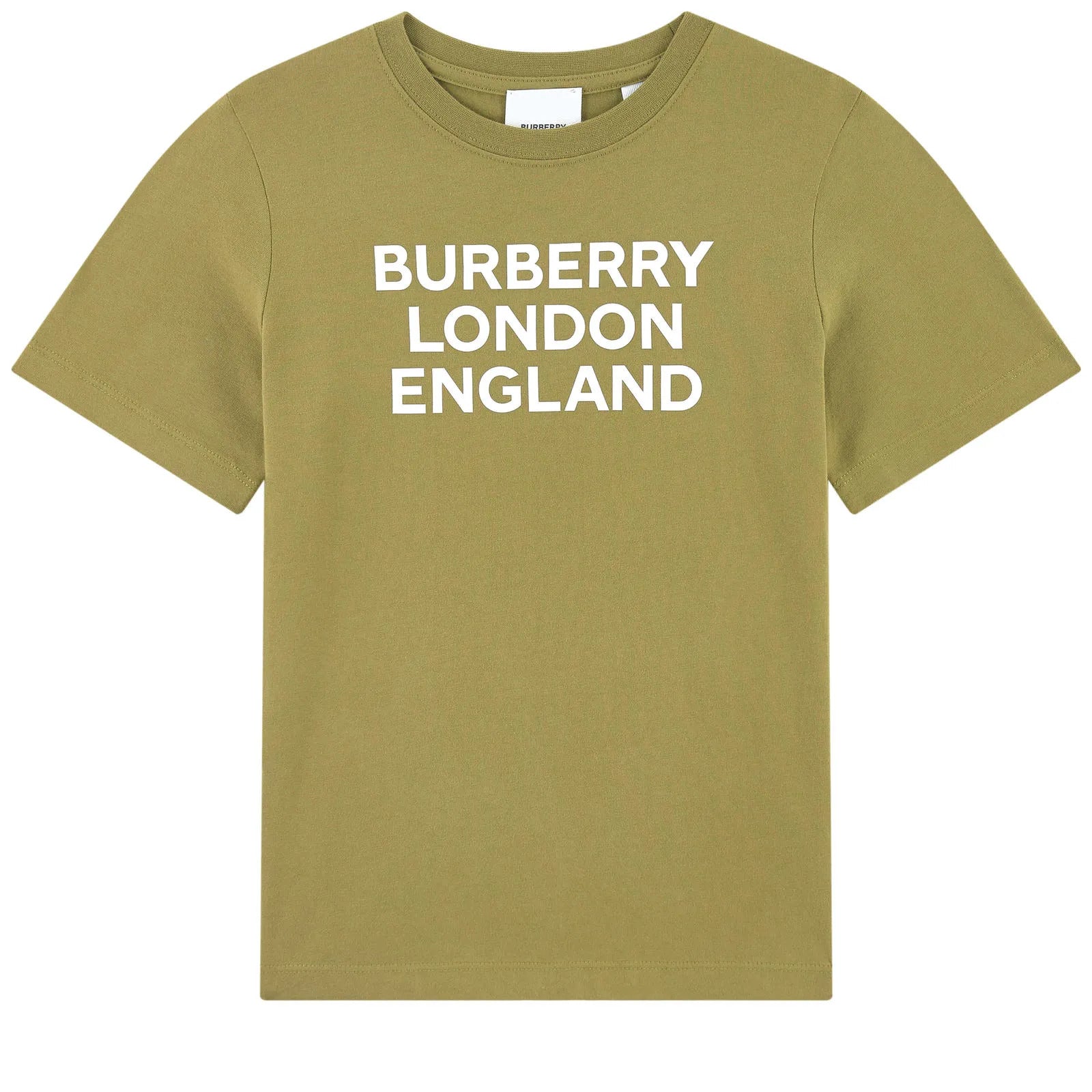 Boys Olive Cotton T-Shirt