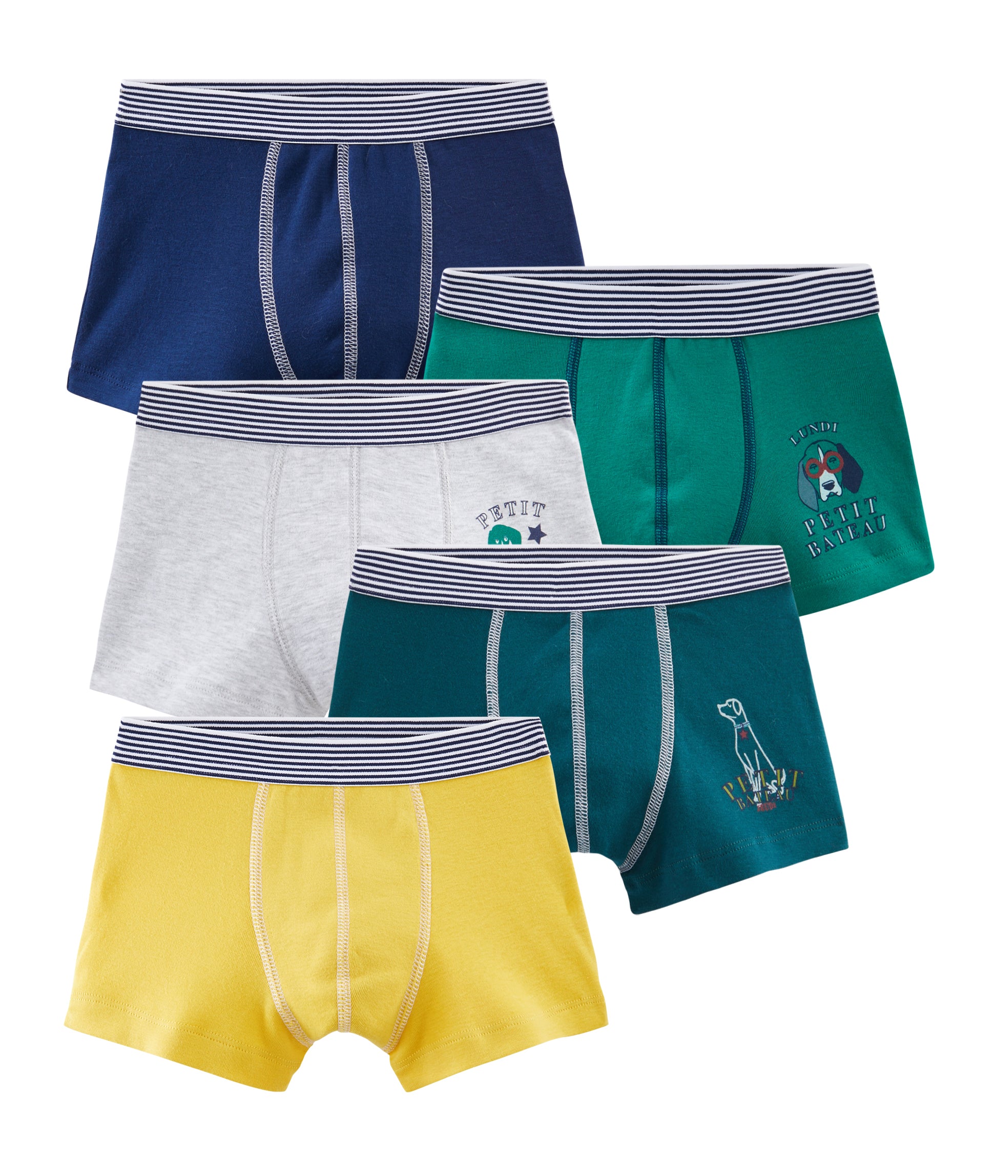 Boys Multicolor Cotton Underwear Sets