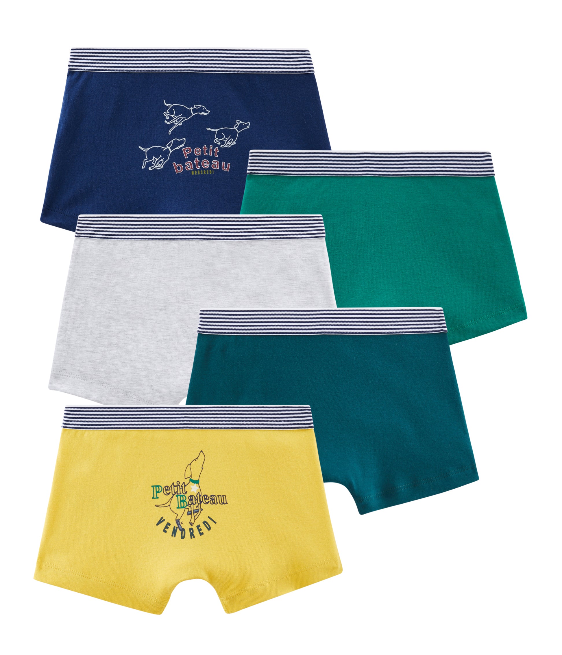 Boys Multicolor Cotton Underwear Sets