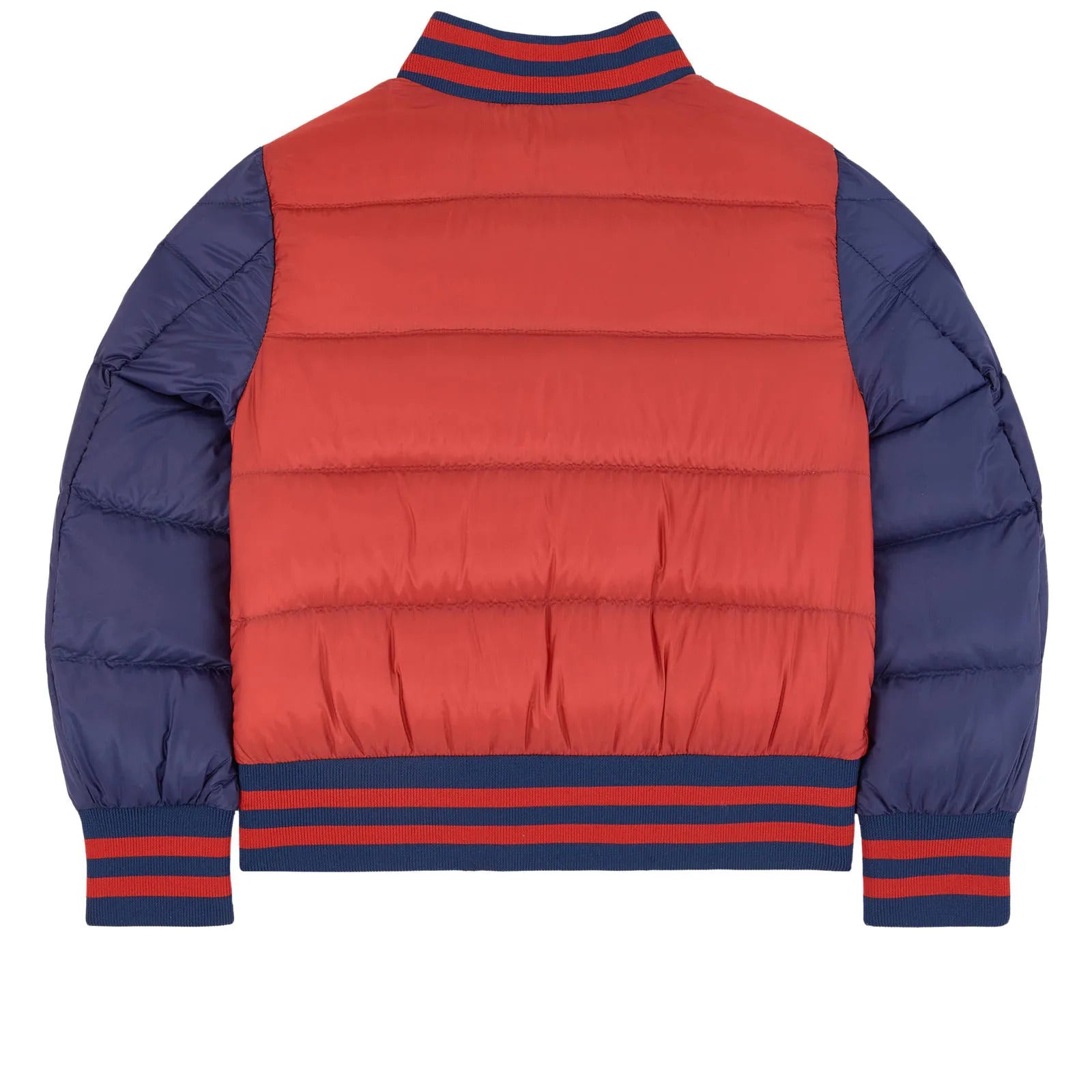 Boys Red "BEAUFORTAIN" Padded Down Bomber Jacket