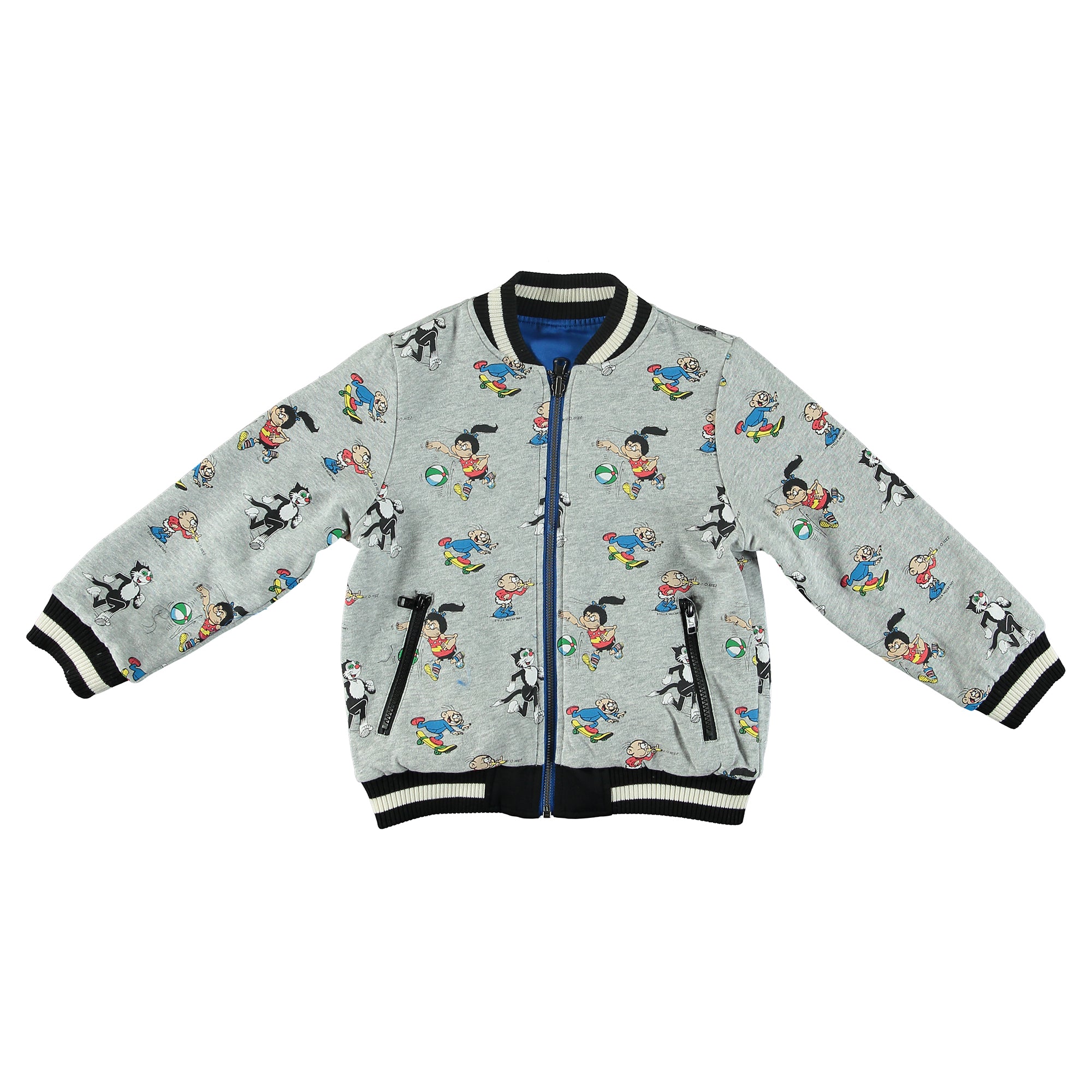 Boys Brillant Blue Reversibie Outerwear Jacket