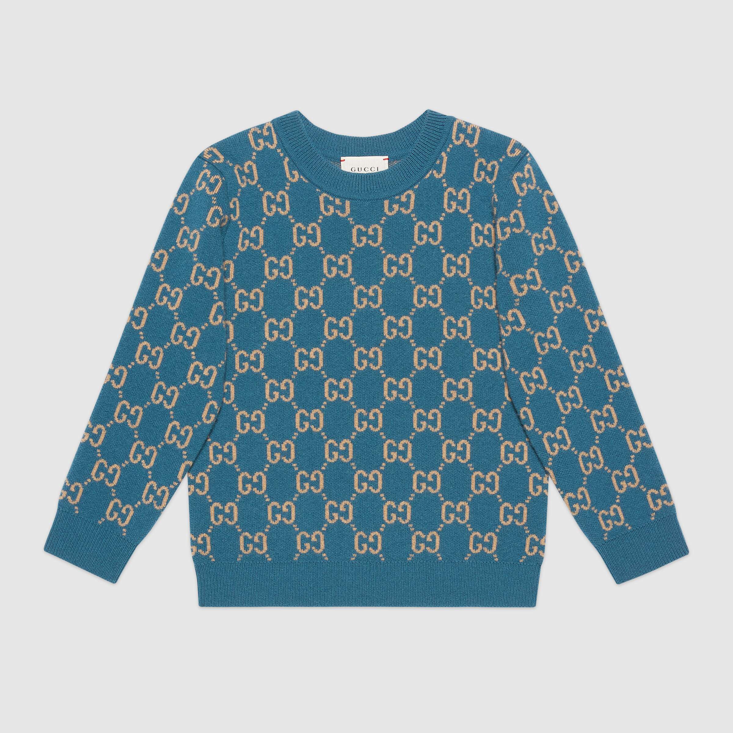 Boys & Girls Blue Wool Jumper