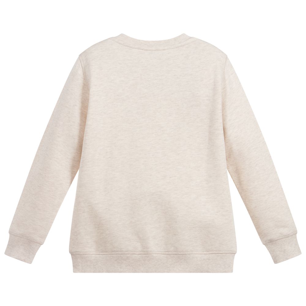 Boys Marl Beige Sweatshirt