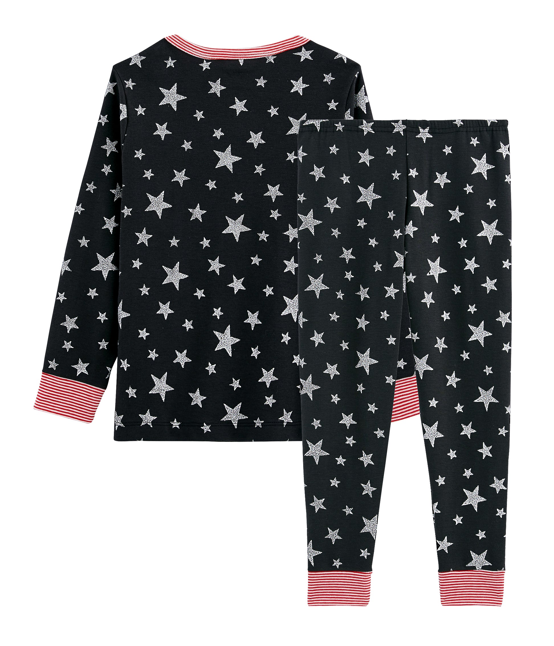 Boys Black Star Cotton Nightwear Set