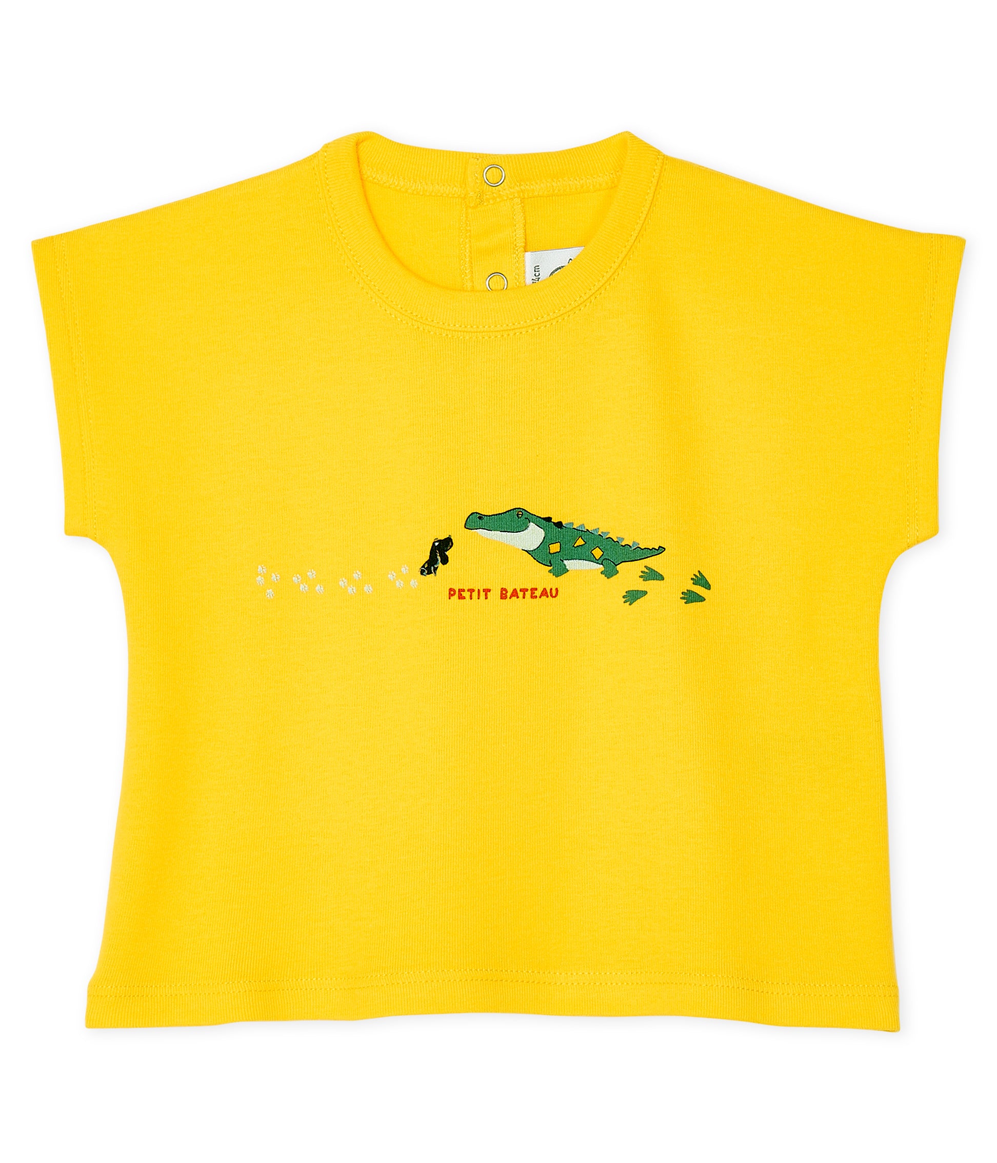 Baby Boys Yellow Cotton T-shirt