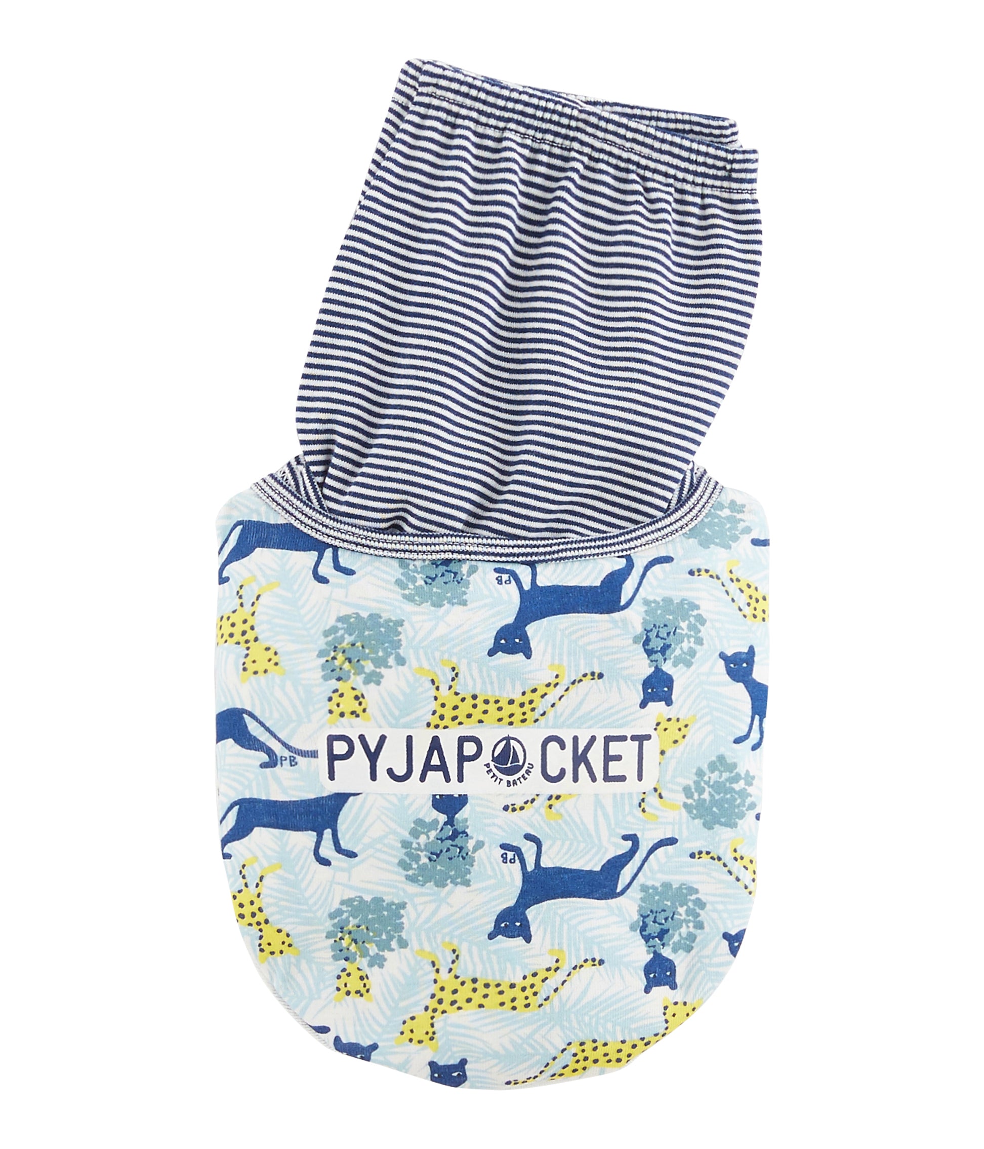 Boys Blue Pattern Cotton Nightwear Set