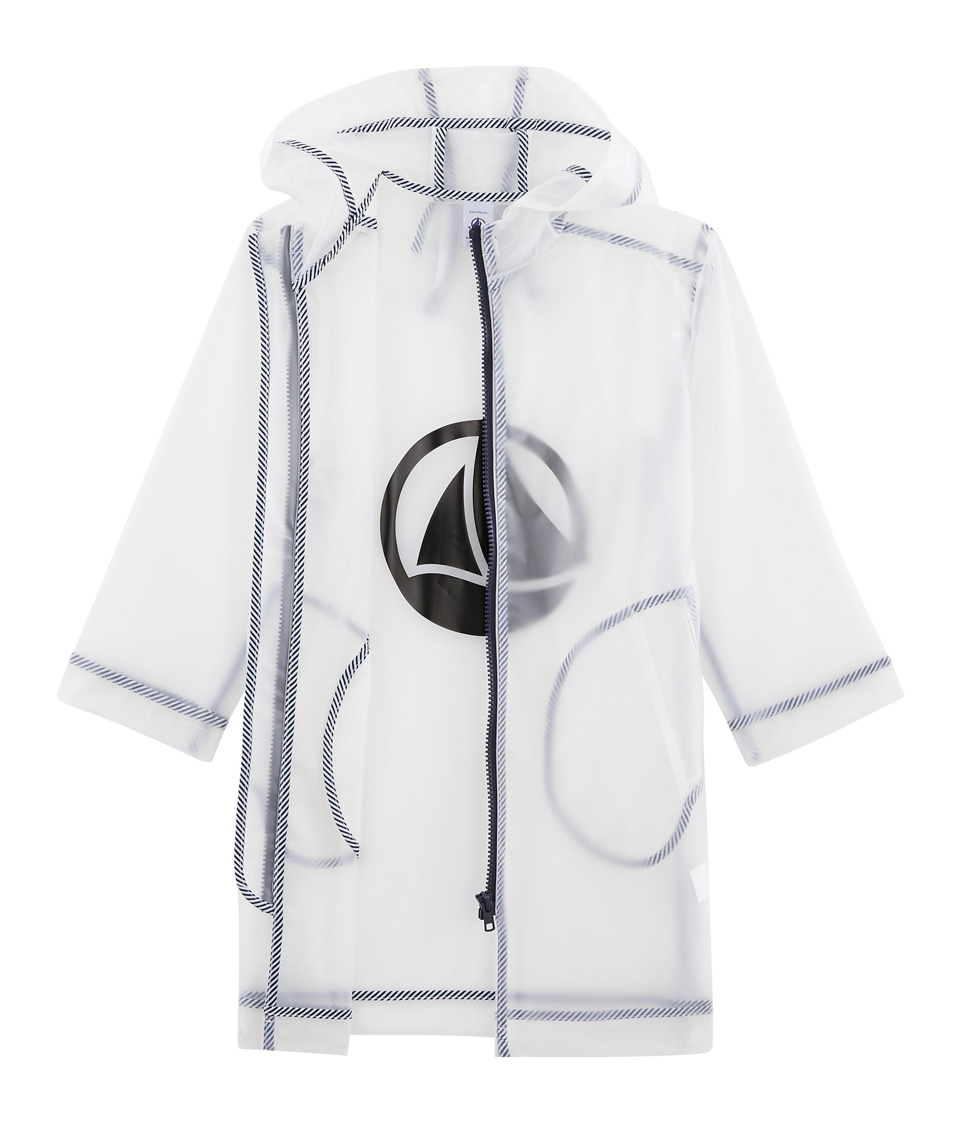 Boys Transparent Zip-up Raincoat